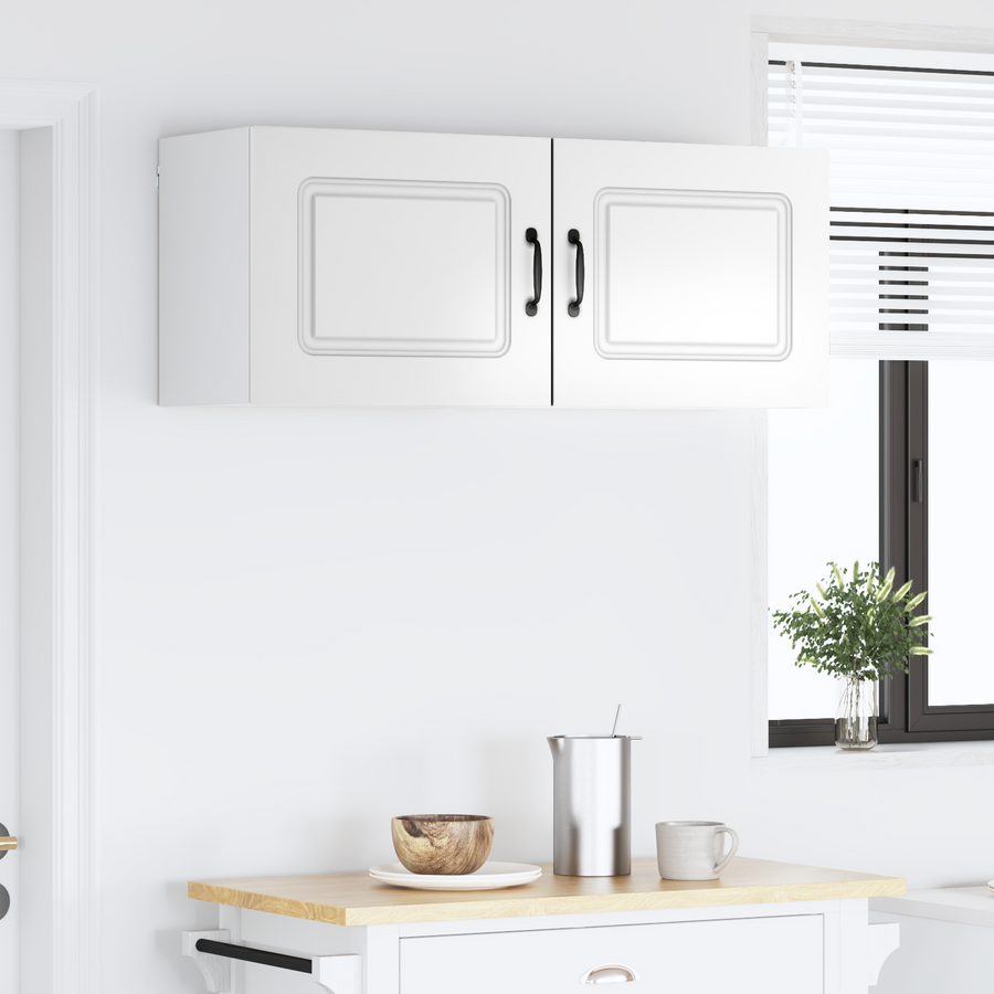 Dishwasher Panel Kalmar 2 pcs High Gloss White Engineered Wood