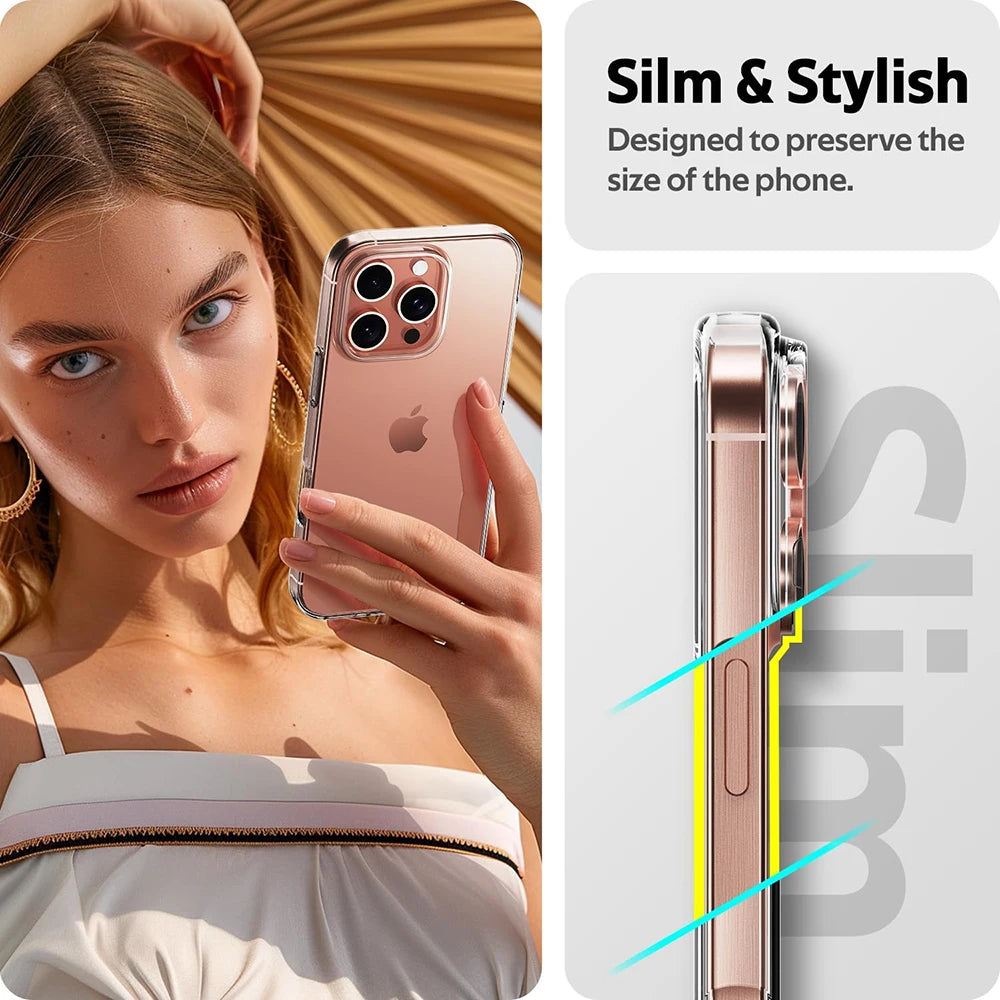 High Clear Silicone Soft Case For iPhone 16 15 14 13 12 11 Pro Max Mini Plus Ultra Thin Transparent Back Cover Shockproof Shell
