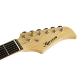 Karrera 39in Electric Guitar Music 4-String Instrument Full Size Sunburst - Side View