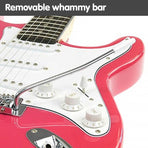 Karrera 39in Electric Guitar Music 6-String Instrument Full Size Pink