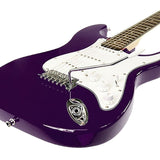 Karrera 39in Electric Guitar Music 6-String Instrument Full Size Purple - Front View