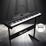 Karrera 61-Key Electronic Piano Keyboard 75cm with Stand - Black - Extra Image