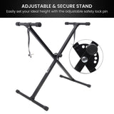 Karrera 61-Key Electronic Keyboard with LCD Display and Touch Response in Black CHJ-291 - Extra Image