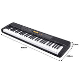 Karrera 61-Key Electronic Keyboard with LCD Display and Touch Response in Black CHJ-291 - Top-Down View