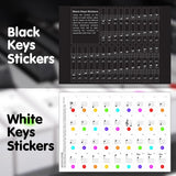 Karrera 61-Keys Electronic LED Keyboard Piano with Stand - Black