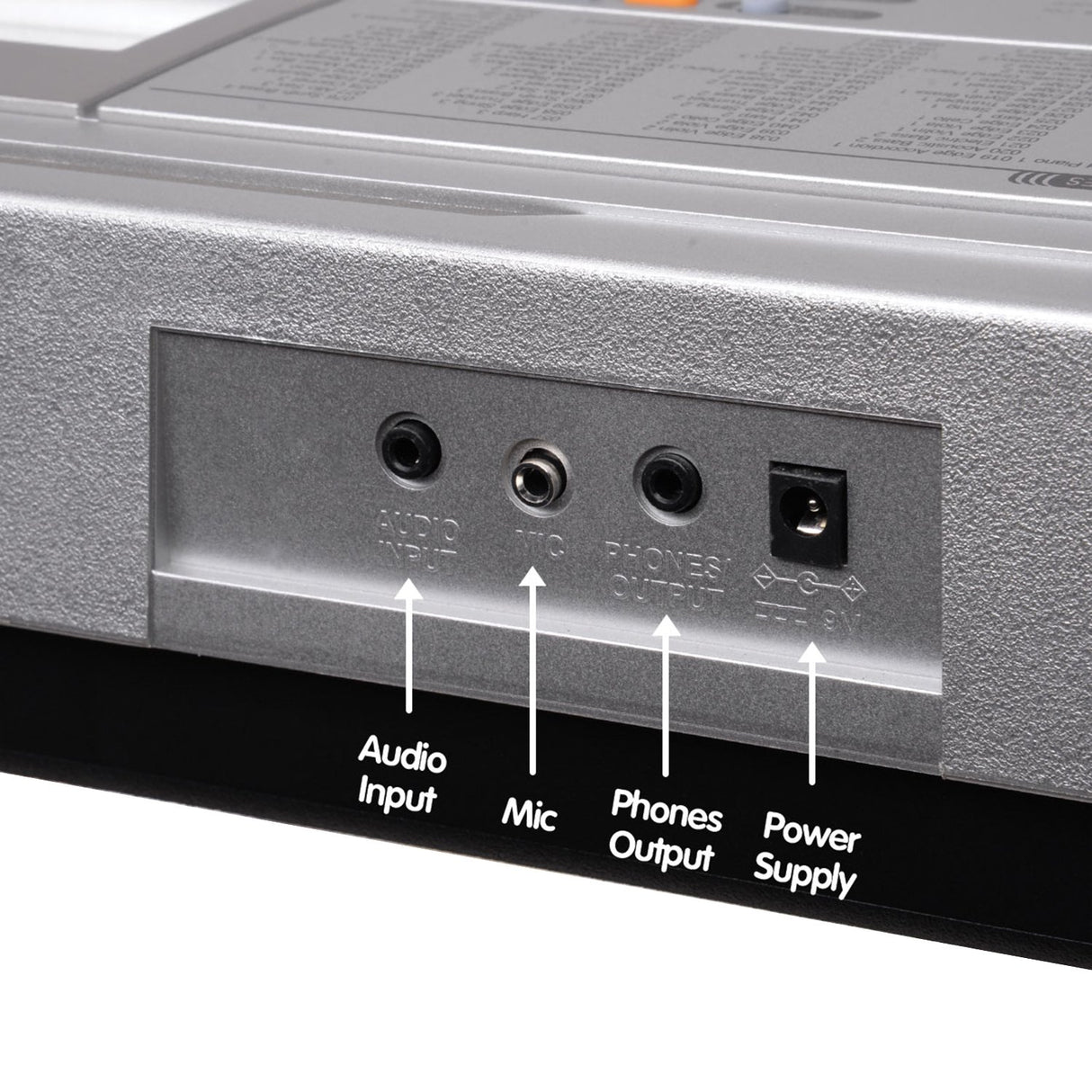 Karrera 61-Key Electronic LED Keyboard Piano with Stand - Silver