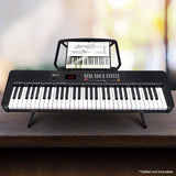 Karrera 61-Key Electronic Piano Keyboard with LED and Folding Stand in Black CHJ-SD1 - Extra Image