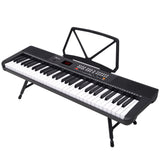 Karrera 61-Key Electronic Piano Keyboard with LED and Folding Stand in Black CHJ-SD1 - Extra Image