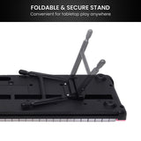 Karrera 61-Key Electronic Piano Keyboard with LED and Folding Stand in Pink CHJ-SD1 - Extra Image