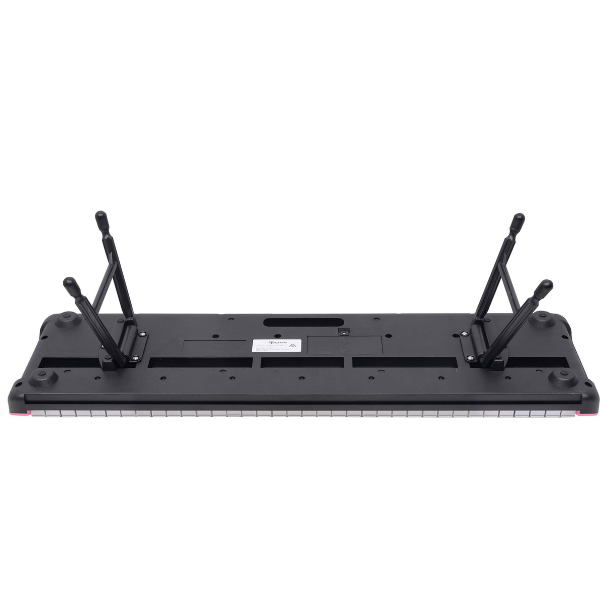 Karrera 61-Key Electronic Piano Keyboard with LED and Folding Stand in Pink CHJ-SD1