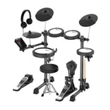 Karrera 18S Electronic Drum Kit Mesh Pads 8in Snare Bluetooth Sounds USB/MIDI Output Kick Pedal
