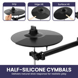 Karrera 18S Electronic Drum Kit Mesh Pads 8in Snare Bluetooth Sounds USB/MIDI Output Kick Pedal