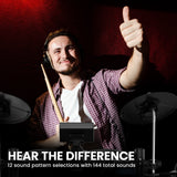 Karrera TDX-16 Electronic Drum Kit with LCD, Toms, Snares Quiet Mesh Pads & Pedals, Adjustable - Extra Image