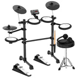 Karrera TDX-16 Electronic Drum Kit with LCD, Toms, Snares Quiet Mesh Pads & Pedals, Adjustable