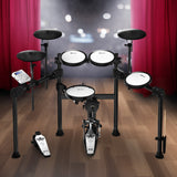 Karrera X23 Electronic Drum Kit with Sound Module, 3 Toms, Snare Quiet Mesh Drum Heads, Cymbals