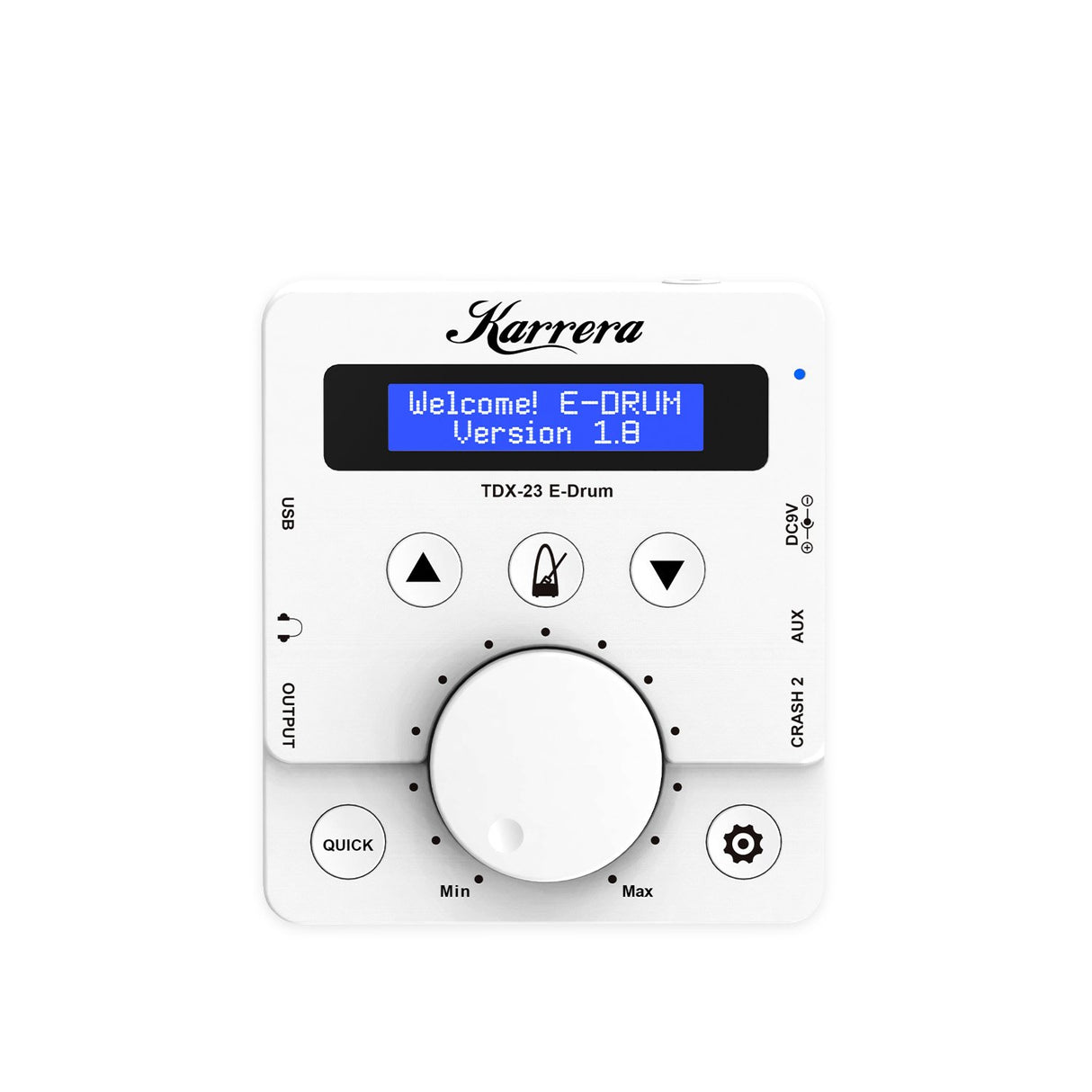 Karrera X23 Electronic Drum Kit with Sound Module, 3 Toms, Snare Quiet Mesh Drum Heads, Cymbals