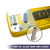 Karrera 29in 6-String Lap Steel Hawaiian Guitar - Metallic Gold - Extra Image
