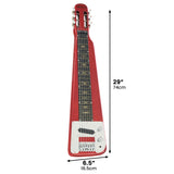 Karrera 6-String Steel Lap Guitar - Metallic Red - Extra Image