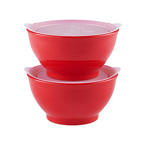 Elipse Kids Spill-Proof Anti-Slip Bowl Stage 1 8oz | Twin Pack with Lid Blue-2006733340165672960