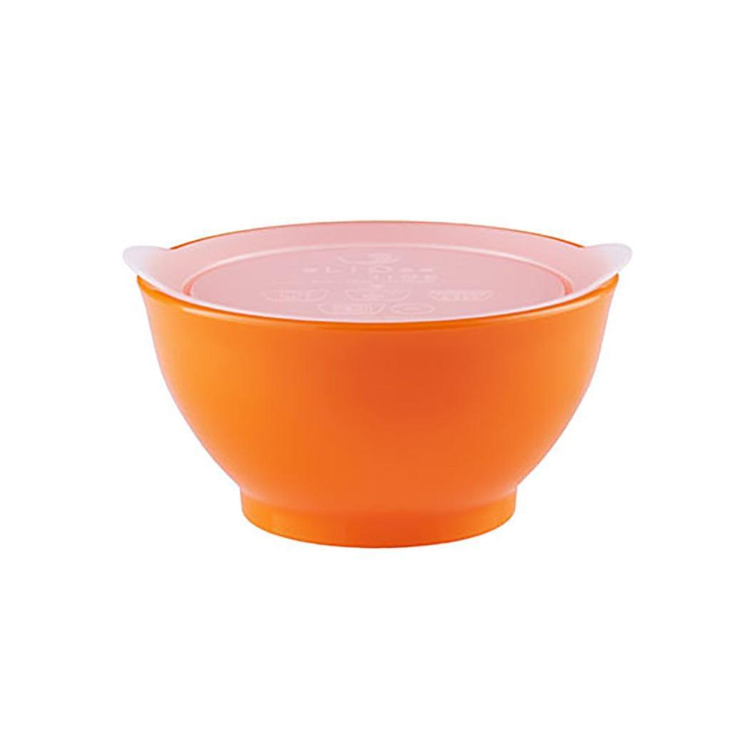 Elipse Kids Spill-Proof Anti-Slip Bowl Stage 1 8oz | Twin Pack with Lid Orange-1954803045938368514