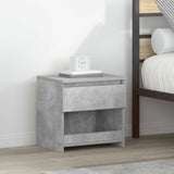 Bedside Cabinets 2 pcs Concrete Grey 40x30x39cm Engineered Wood