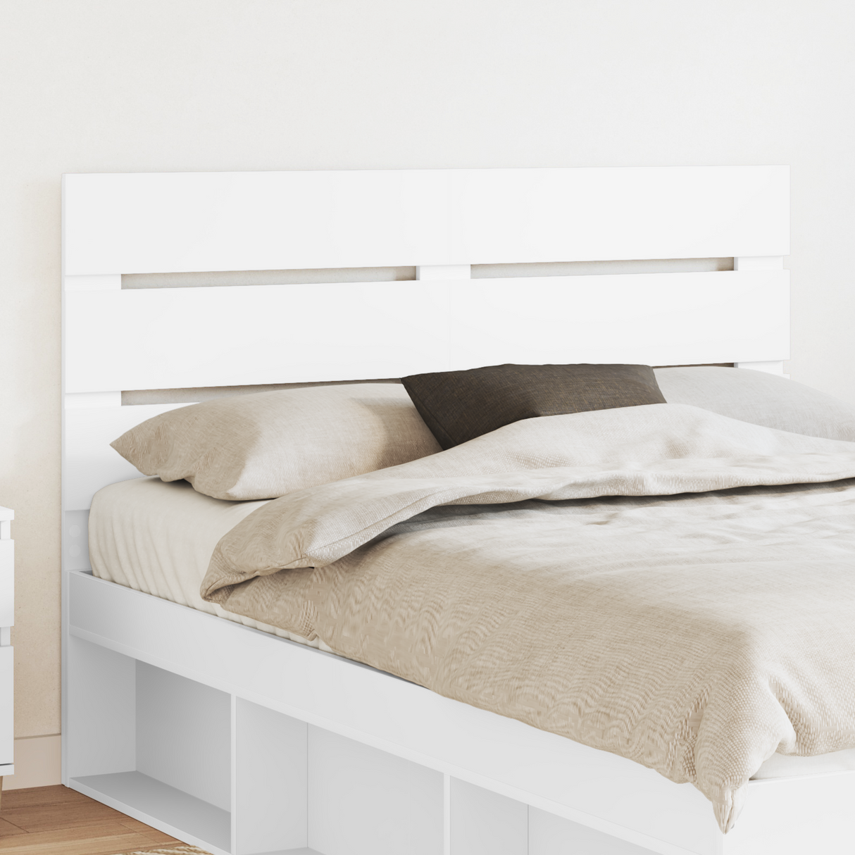 Headboard White Engineered Wood