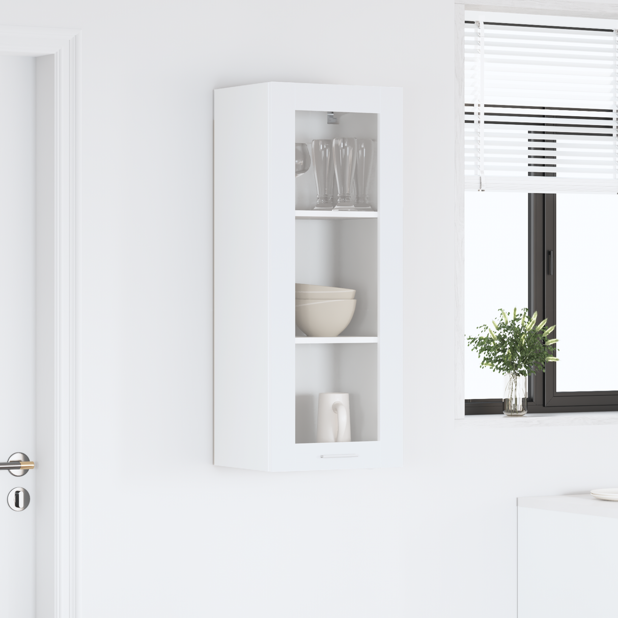 Hanging Cabinet White 40 x 31 x 100 cm Engineered Wood