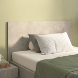 Bed Headboard Concrete Grey 120x1.5x80 cm Engineered Wood - Front View