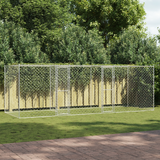 Dog Cage Silver 600 x 200 x 200 cm Galvanised Steel