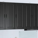Dishwasher Panel Kalmar Black 40 x 31 x 100 cm Engineered Wood