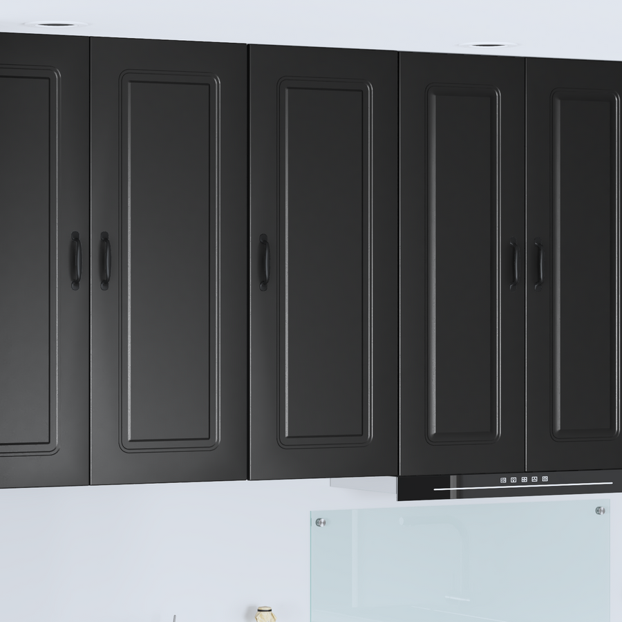 Dishwasher Panel Kalmar Black 40 x 31 x 100 cm Engineered Wood