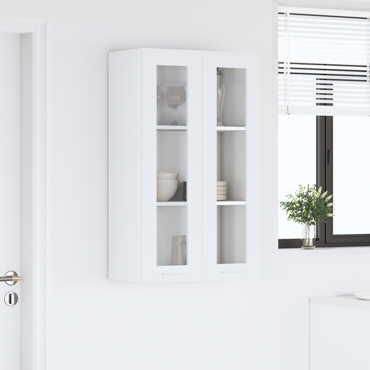 Hanging Cabinet White 60 x 31 x 100 cm Engineered Wood