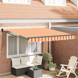 Retractable Awning Yellow and Orange 300 x 250 cm - Front View