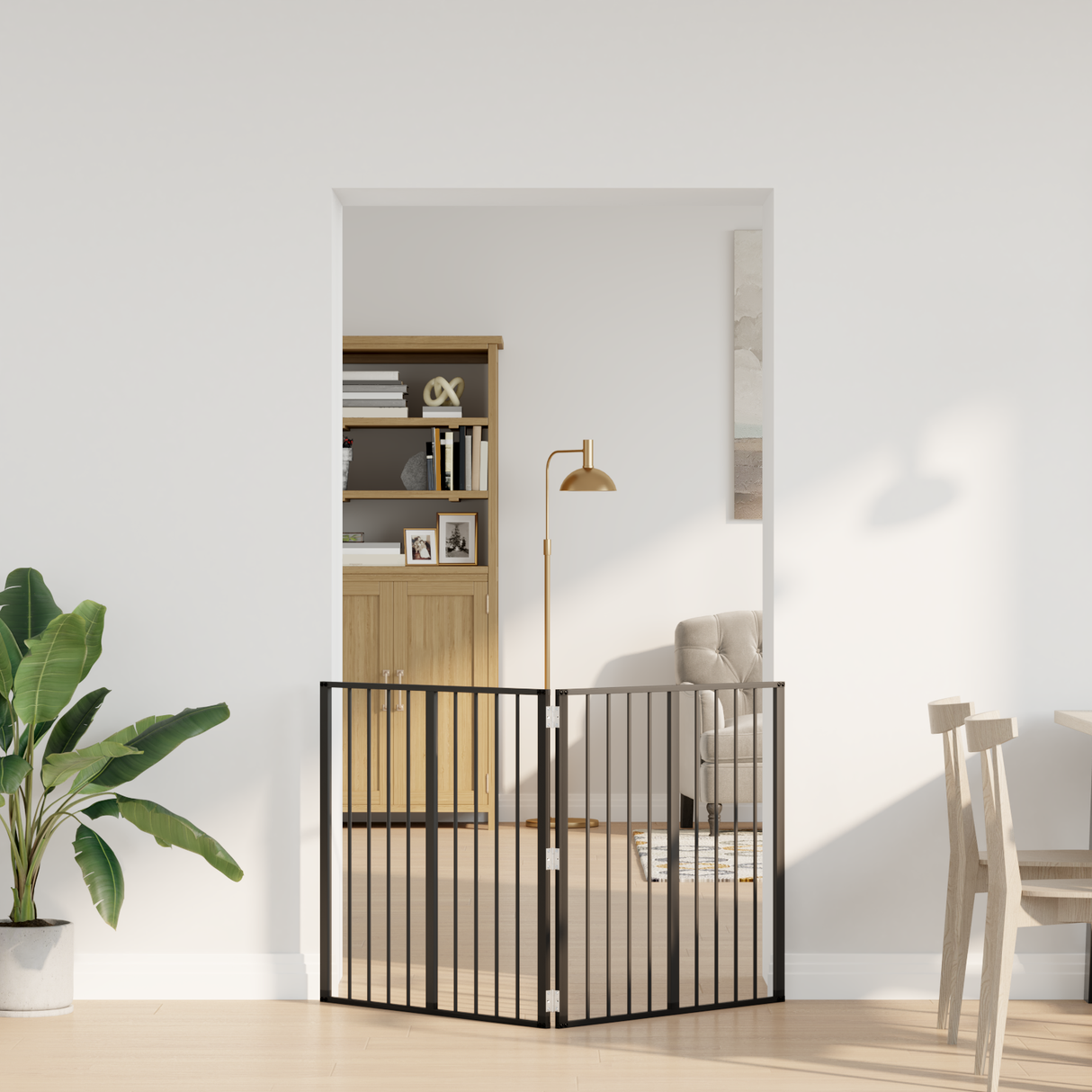 Dog Gate 2 pcs Black 80 x 80 cm Galvanised Steel