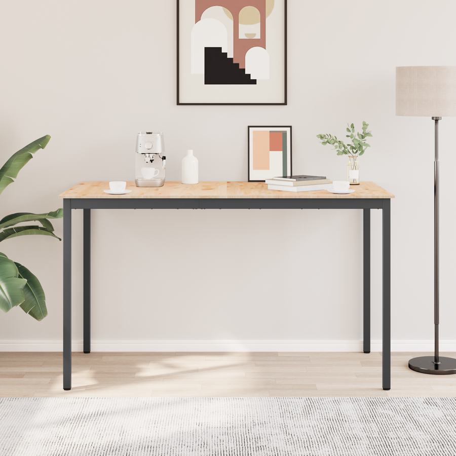 Bar Table 180 x 90 x 105 cm Solid Pine Wood Natural Rectangular