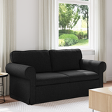 Sofa Black 175 x 82 x 80 cm Fabric - Front View