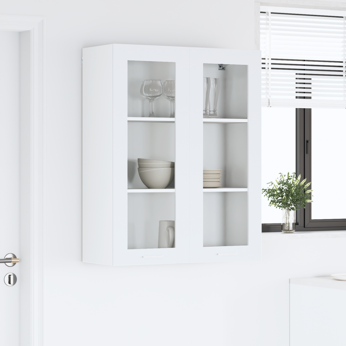 Hanging Cabinet White 80 x 31 x 100 cm Engineered Wood