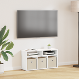 Lowboard with Drawer White 72 x 22.5 x 38 cm - Side View