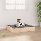 Dog Bed 51.5x44x9 cm Solid Wood Pine - Front View