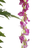Pink Flowering Artificial Wisteria 180cm - Side View