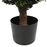 UV Resistant Artificial Topiary Shrub (Hedyotis) 80cm - Front View