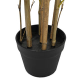 Twiggy Japanese Natural Bamboo Trunk (Real Touch Leaves) 90cm - Front View