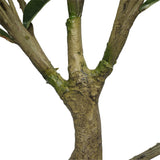 Faux White Flowering Magnolia Tree with Pot 130cm - Side View