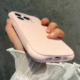 Water Ripple Liquid Silicone For Magsafe Wireless Charge Magnetic Case For iPhone 15 16 14 13 11 12 Pro Max Soft Shockproof Case - Top-Down View