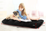 Adjustable Cushioned Floor Gaming Lounge Chair 99 x 41 x 12cm - Black - Rear View