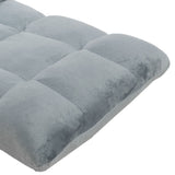 Adjustable Cushioned Floor Gaming Lounge Chair 99 x 41 x 12cm - Grey - Front View