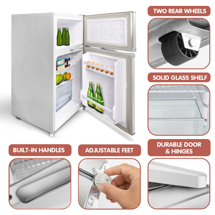 Kolner 105L Portable Upright Fridge Freezer