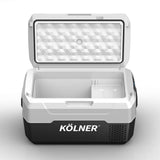 Kolner 20L Portable Camping Fridge Cooler Freezer Food Storage Black - Close-Up Angle