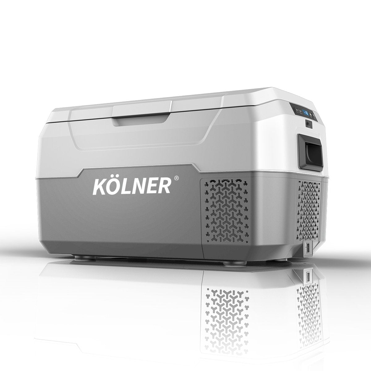 Kolner 20L Portable Camping Fridge Cooler Freezer Refrigerator Grey