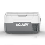 Kolner 20L Portable Camping Fridge Cooler Freezer Refrigerator Grey - Front View